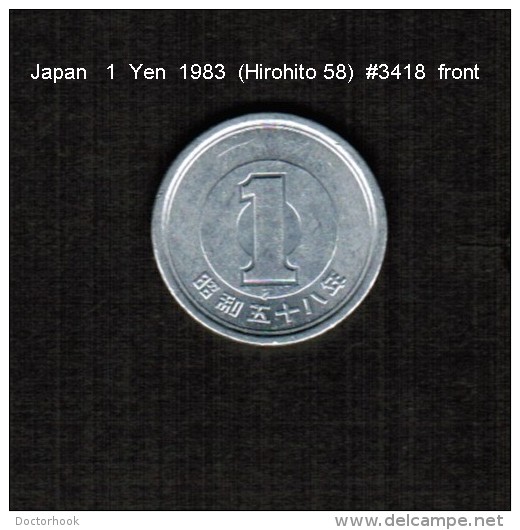 JAPAN    1  YEN   1983  (HIROHITO 58---SHOWA PERIOD)  (Y # 74) - Japan