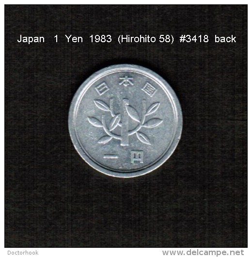 JAPAN    1  YEN   1983  (HIROHITO 58---SHOWA PERIOD)  (Y # 74) - Japon