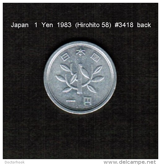JAPAN    1  YEN   1983  (HIROHITO 58---SHOWA PERIOD)  (Y # 74) - Japan