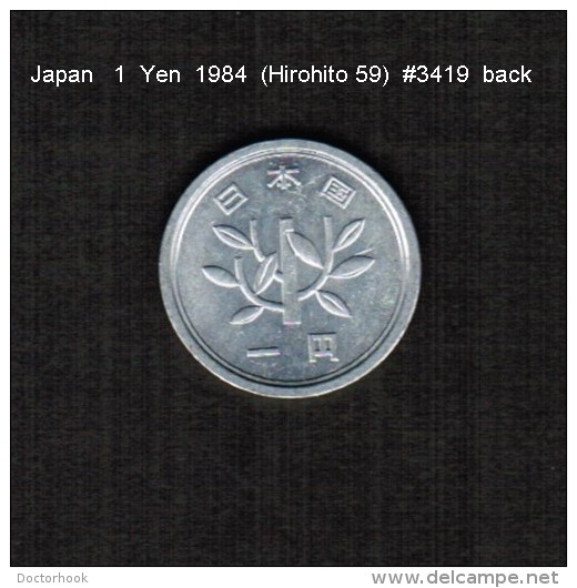 JAPAN    1  YEN   1984  (HIROHITO 59---SHOWA PERIOD)  (Y # 74) - Japon