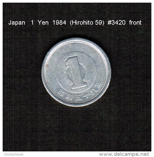 JAPAN    1  YEN   1984  (HIROHITO 59---SHOWA PERIOD)  (Y # 74) - Japon