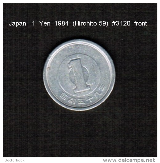 JAPAN    1  YEN   1984  (HIROHITO 59---SHOWA PERIOD)  (Y # 74) - Giappone
