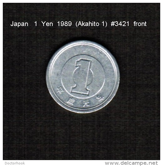 JAPAN    1  YEN   1989  (AKIHITO 1---HEISEI PERIOD)  (Y # 95.1) - Japan