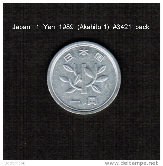 JAPAN    1  YEN   1989  (AKIHITO 1---HEISEI PERIOD)  (Y # 95.1) - Japan