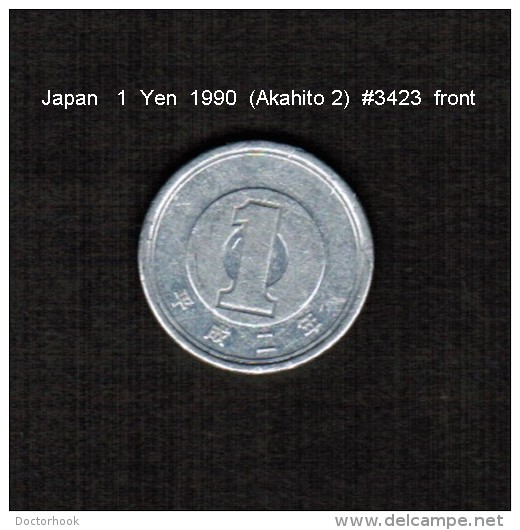 JAPAN    1  YEN   1990  (AKIHITO 2---HEISEI PERIOD)  (Y # 95.2) - Japan