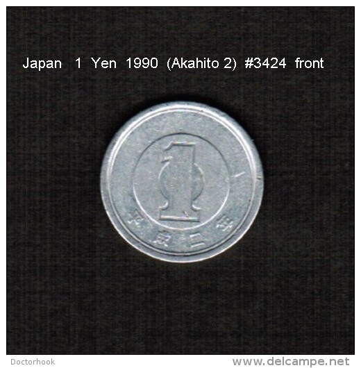 JAPAN    1  YEN   1990  (AKIHITO 2---HEISEI PERIOD)  (Y # 95.2) - Japan