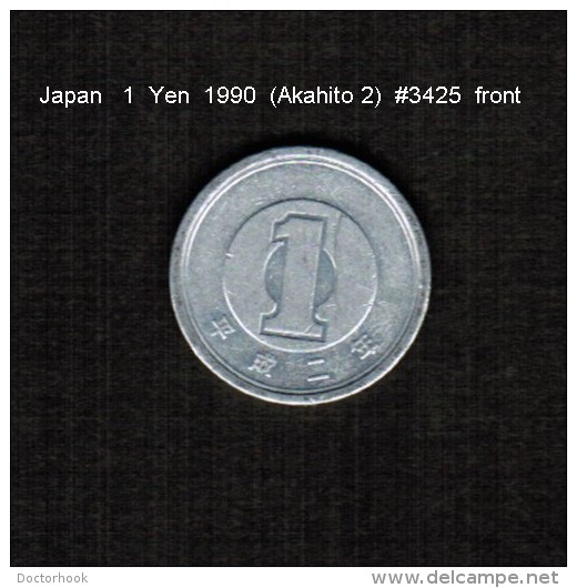 JAPAN    1  YEN   1990  (AKIHITO 2---HEISEI PERIOD)  (Y # 95.2) - Japon