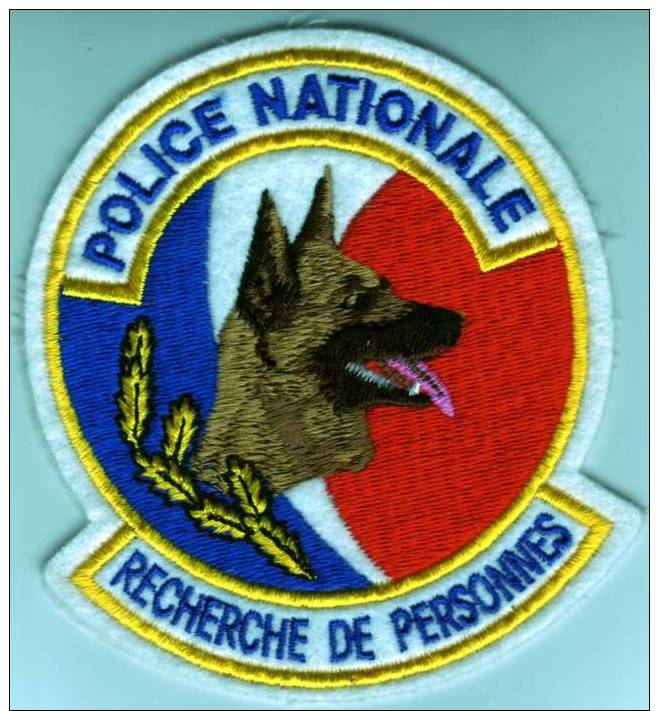 Ecusson Police Nationale  RECHERCHE DE PERSONNES - Police & Gendarmerie