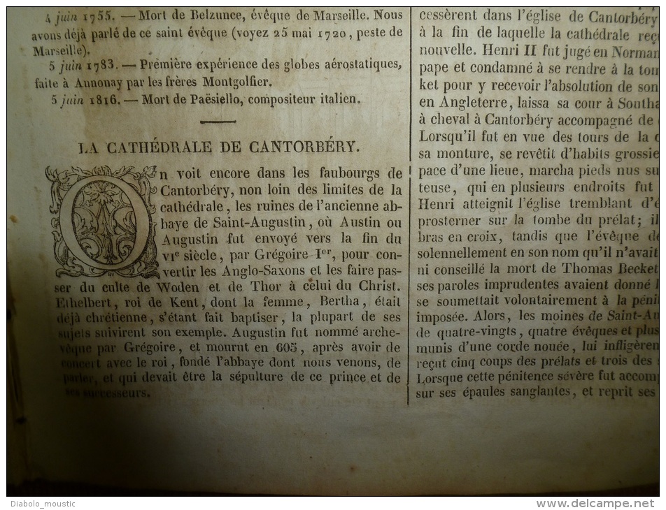 29 Mai 1834 MAGASIN UNIVERSEL : L' Arc De Triomphe ; La Végétation Du Globe ;Cathédrale De Cantorbéry; - 1800 - 1849