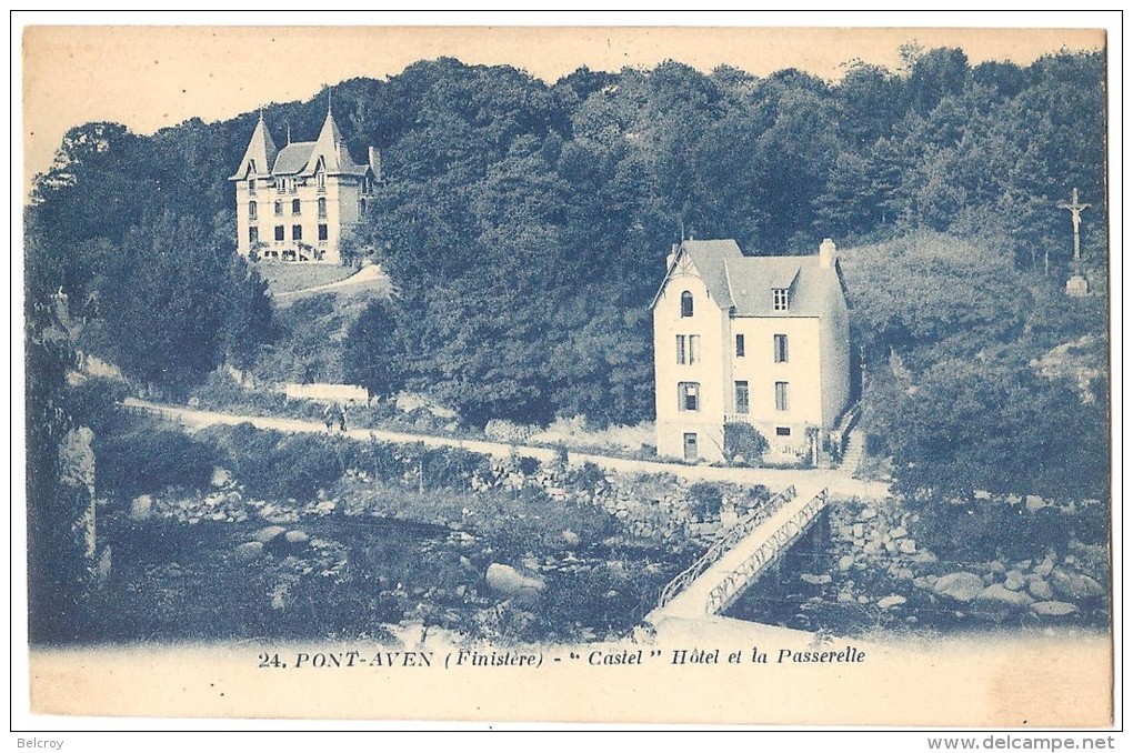 Dépt 29 - PONT-AVEN - "Castel", Hôtel Et La Passerelle - Pont Aven