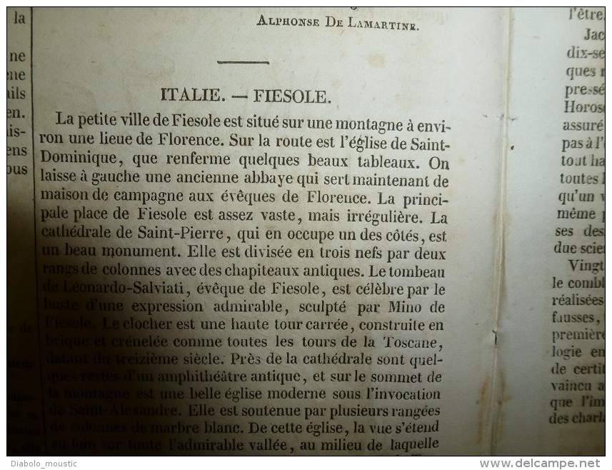 5 Juin 1834 MAGASIN UNIVERSEL : Le Palais Des THERMES ; Jane Grey Décapitée à La Hache;FIESOLE (Italie); NIL Inondations - 1800 - 1849