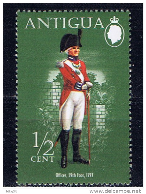 Antigua+ 1974 Mi 318 Mnh Offizier - 1960-1981 Autonomie Interne