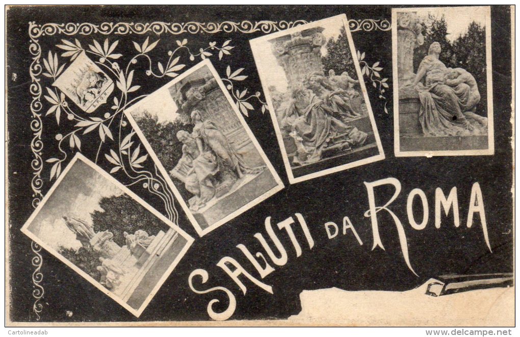 [DC6662] ROMA - SALUTI DA ROMA - Old Postcard - Altri & Non Classificati