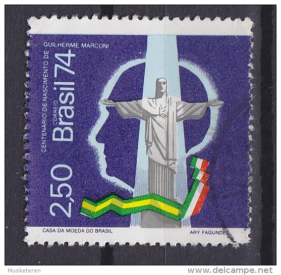 Brazil 1974 Mi. 1430    2.50 (Cr) Guglielmo Marconi, Physiker - Oblitérés