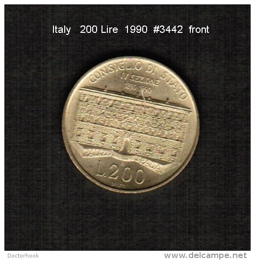 ITALY   200  LIRE   1990  (KM # 135) - 200 Lire