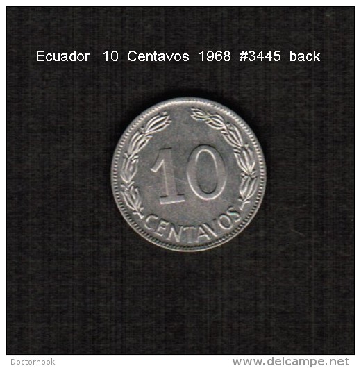 ECUADOR    10  CENTAVOS   1968  (KM # 76c) - Ecuador