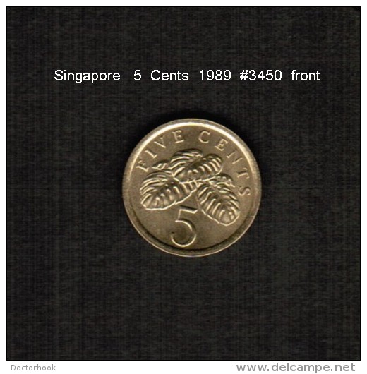 SINGAPORE    5  CENTS   1989  (KM # 50) - Singapur