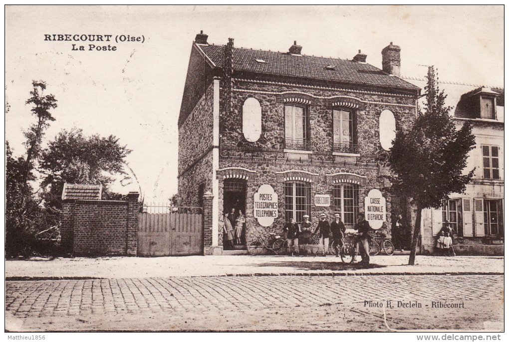 CPA 1930 RIBECOURT-DRESLINCOURT - La Poste (A51) - Ribecourt Dreslincourt