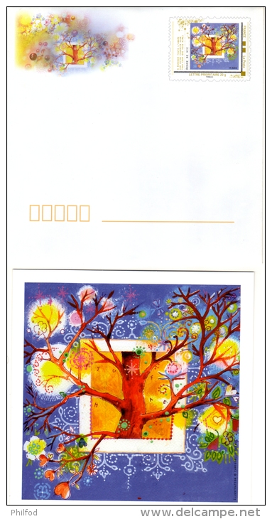 Carte +  Enveloppe Prêt à Poster   "Arbre De Vie"" - PAP: Sonstige (1995-...)