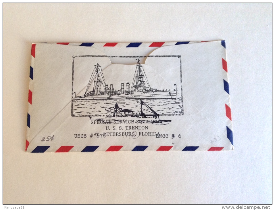 US, 1934 Naval Cover - USS Trenton CL-11 Navy Day - 1851-1940