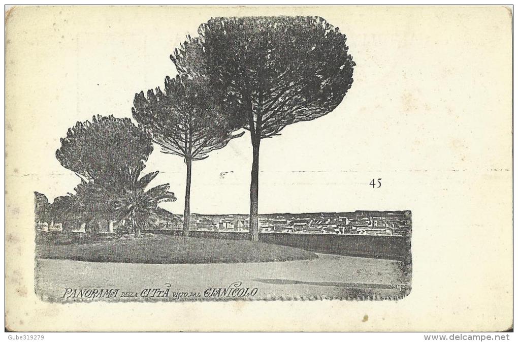 ITALY – VINTAGE POSTACARD – ROMA: “PANORAMA DELLA CITTA VISTO DAL GIANICOLO” NEW- NOT SHINING–RE POS3677 NR 45 - Mehransichten, Panoramakarten