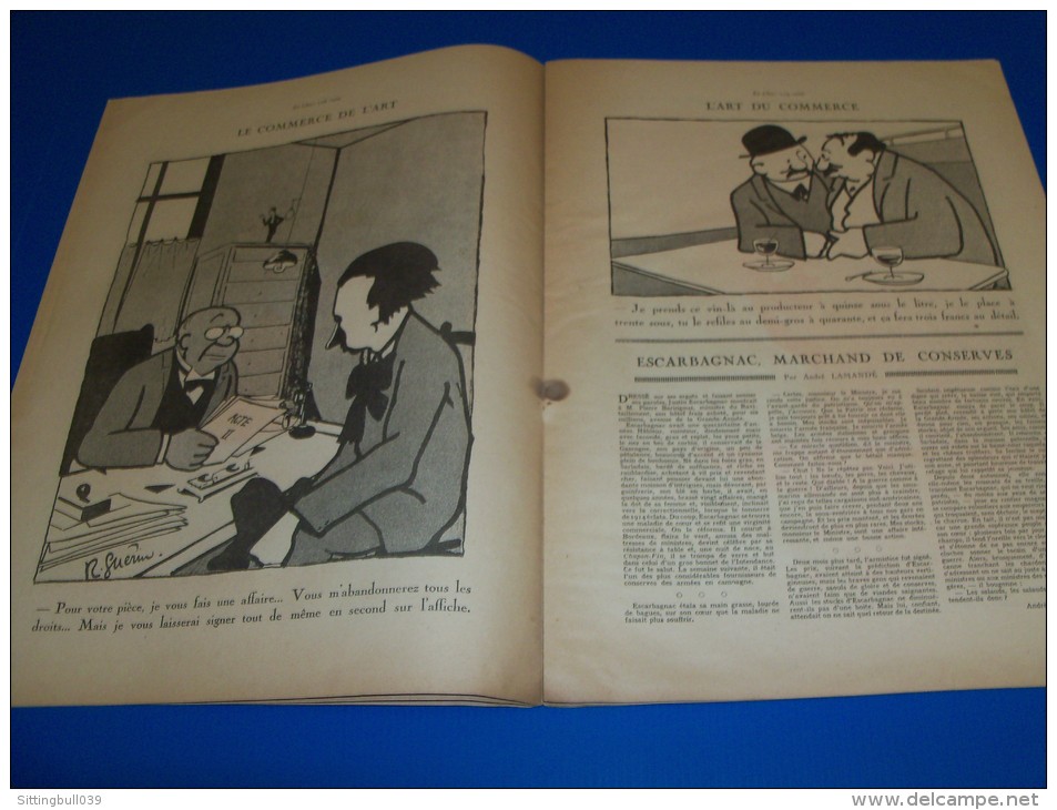 LA CHARRETTE CHARRIE. N° 6 Du 1/10/1922. Aujourd´hui : Les Parasites. Dessins De R. Guérin. Journal Humoristique ! - Autres & Non Classés