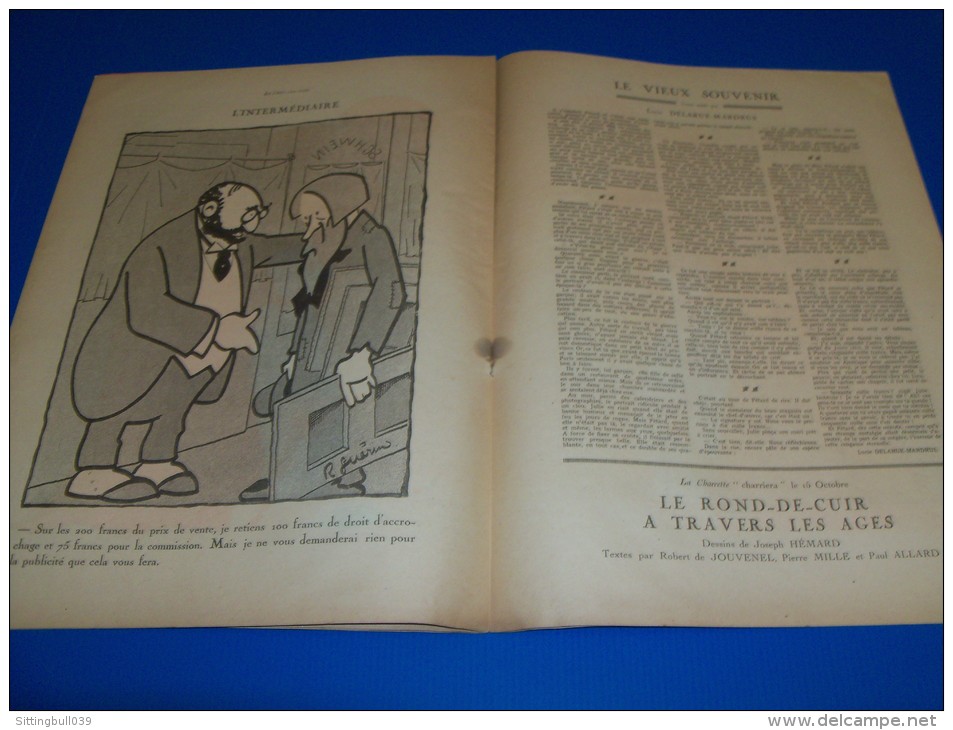 LA CHARRETTE CHARRIE. N° 6 du 1/10/1922. Aujourd´hui : Les Parasites. Dessins de R. Guérin. Journal Humoristique !