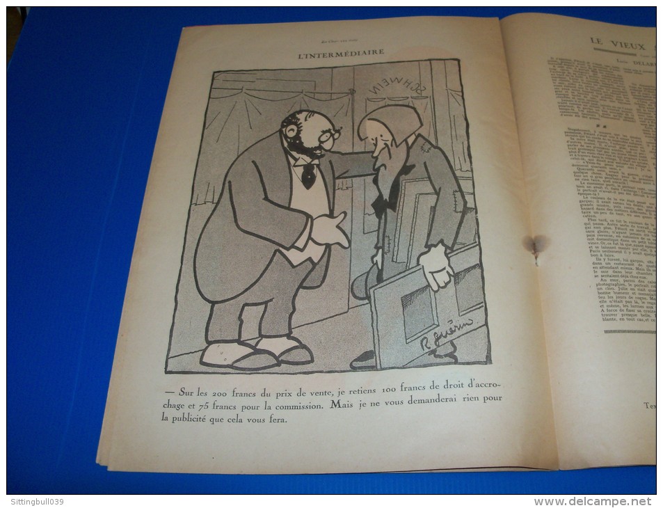 LA CHARRETTE CHARRIE. N° 6 du 1/10/1922. Aujourd´hui : Les Parasites. Dessins de R. Guérin. Journal Humoristique !