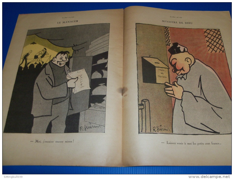 LA CHARRETTE CHARRIE. N° 6 du 1/10/1922. Aujourd´hui : Les Parasites. Dessins de R. Guérin. Journal Humoristique !