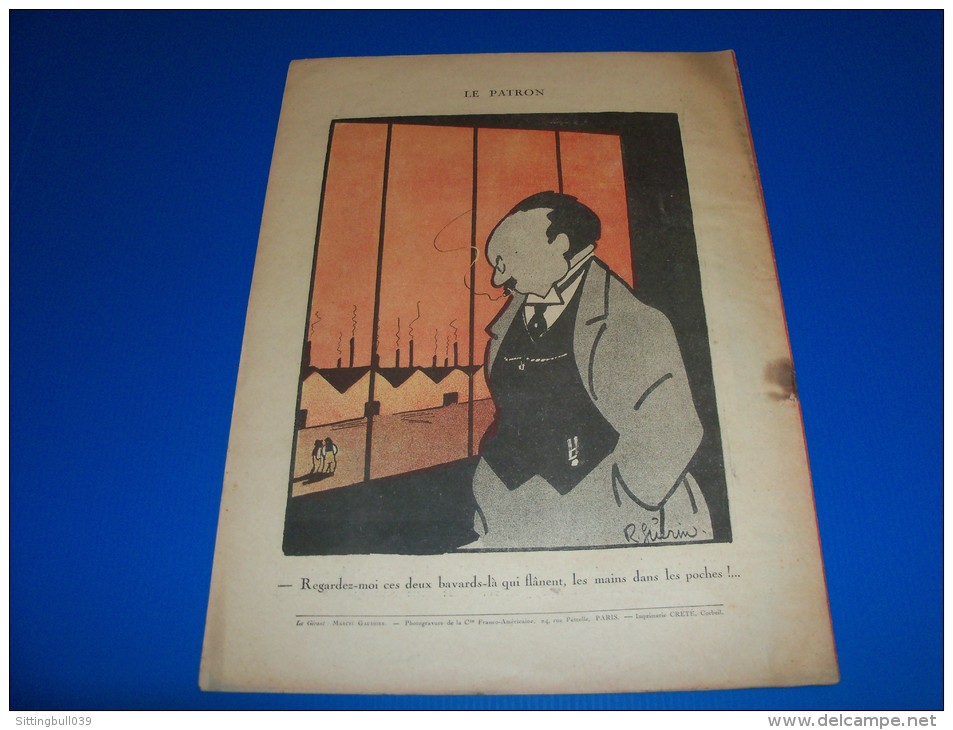 LA CHARRETTE CHARRIE. N° 6 du 1/10/1922. Aujourd´hui : Les Parasites. Dessins de R. Guérin. Journal Humoristique !