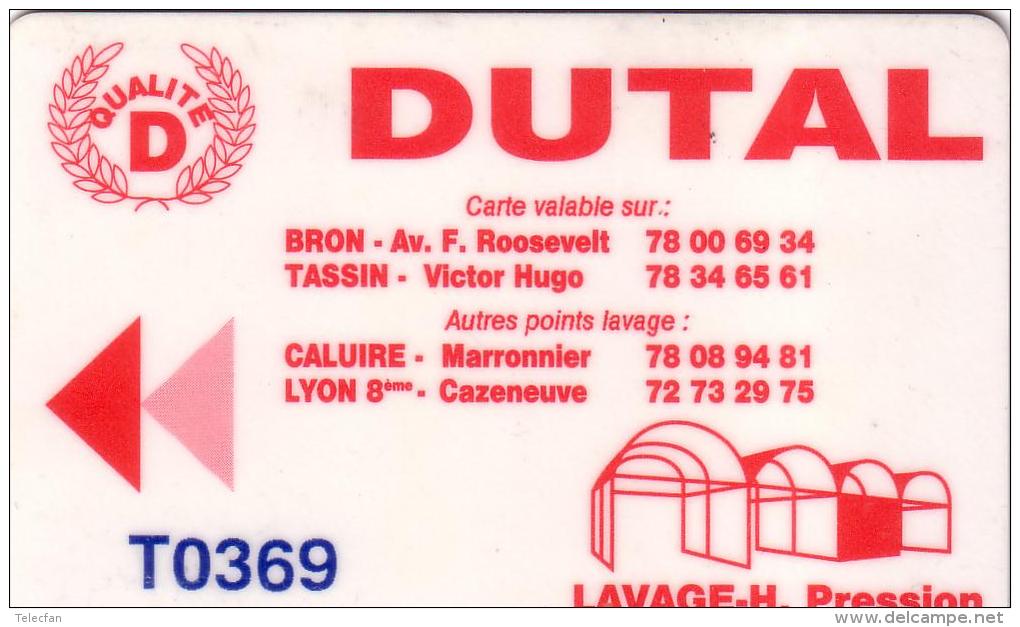 FRANCE CARTE LAVAGE ANCIENNE REGION LYON DUTAL UT RARE - Lavage Auto