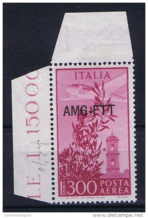 Italy  AMG FTT, Sa Aerea 24, Mi 97 MNH/**,signiert / Signed / Approvato Müller &ndash; Basel, Hinged At Label - Neufs