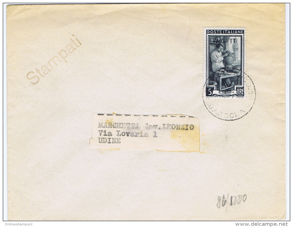 Italy  AMG FTT,Cover Trieste To 1953 To Udine - Poststempel