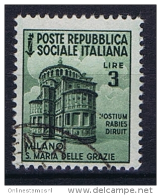 Italy  Rep. Soc. Mi 661 / Sa 511, Used - Afgestempeld