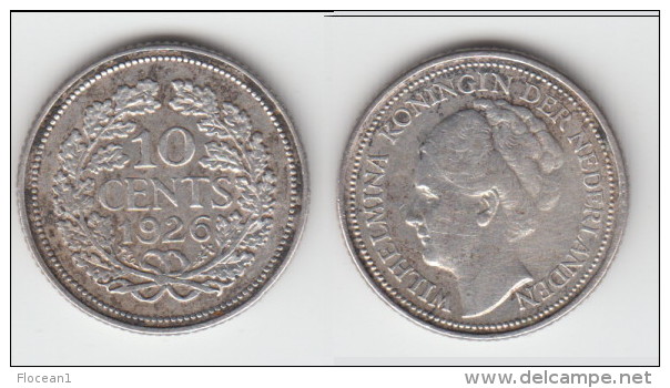 **** PAYS-BAS - NETHERLANDS - 10 CENTS 1926 WILHELMINA I - ARGENT - SILVER **** EN ACHAT IMMEDIAT - 10 Cent