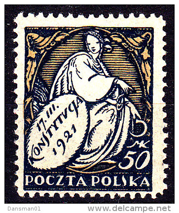 POLAND 1921 Fi 134 B1 Mint Hinged - Unused Stamps