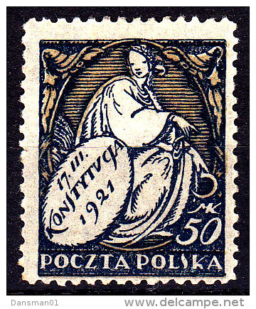 POLAND 1921 Fi 134 B1 Mint Hinged - Unused Stamps