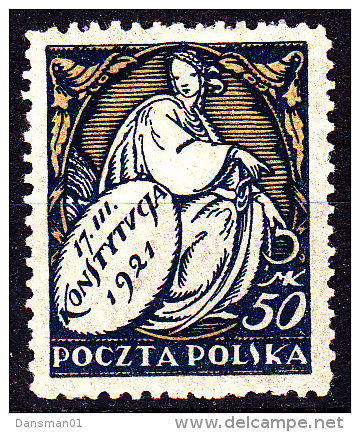 POLAND 1921 Fi 134 B1 Mint Hinged - Neufs