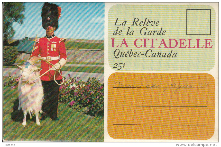 Québec - La Citadelle - Souvenir Boolet - Change Of The Guards - Royal 22e Regiment - Military - Animation - 2 Scans - Québec - La Citadelle