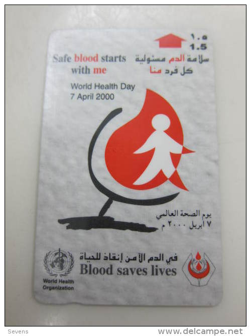 GPT Magnetic Phonecard,World Health Day,used - Oman