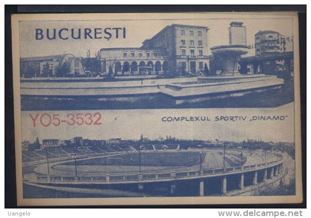 WB93   CARTOLINA QSL 1962 YO5-3532 CLUJ , HARTINGHER NICOLAE , STADIO DINAMO - Altri & Non Classificati