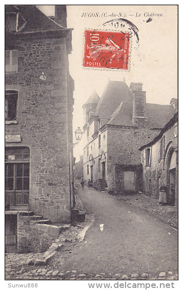 22 - Jugon - Le Château (animée, Marchand De Charbon) - Jugon-les-Lacs