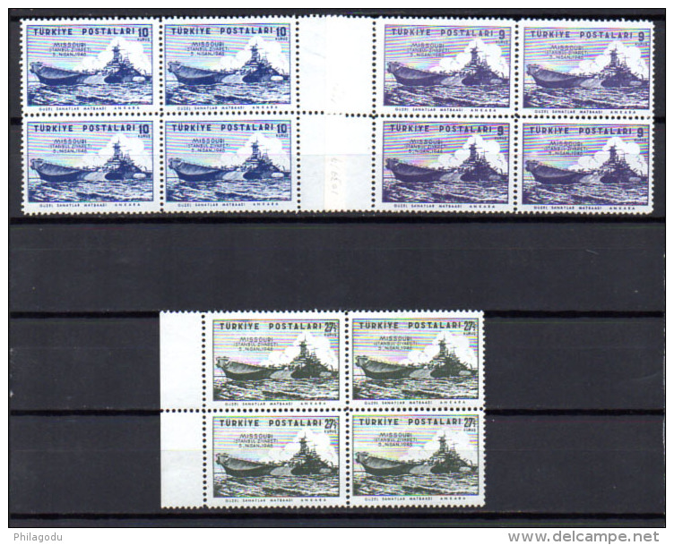 Visite De La Flotte Américaine, 1037 / 1039** (1pt Adh 9k), Cote 10 € - Unused Stamps