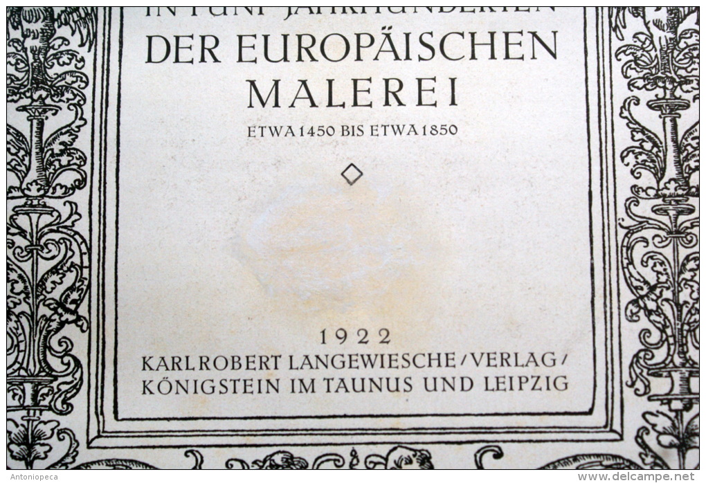 DIE MUSIK FUNF JAHRHUNDERTEN  DER EUROPAISCHEN MALEREI - GERMANY 1922 - Oude Boeken