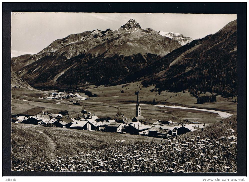 RB 960 - Real Photo Postcard - Zuoz (Engadin) 1730m Gegen S-chanf Und Piz D'Esan - Switzerland - S-chanf