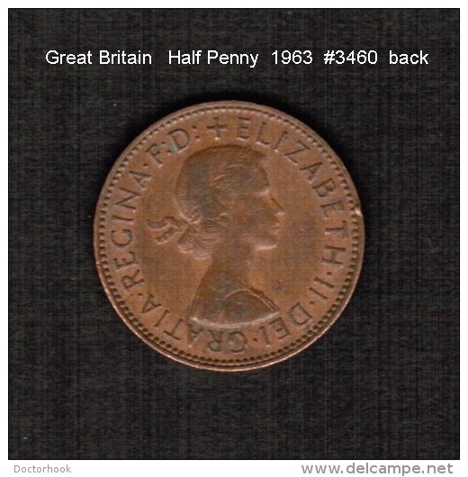 GREAT BRITAIN    1/2  PENNY   1963  (KM # 896) - C. 1/2 Penny