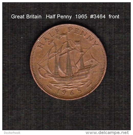 GREAT BRITAIN    1/2  PENNY   1965  (KM # 896) - C. 1/2 Penny