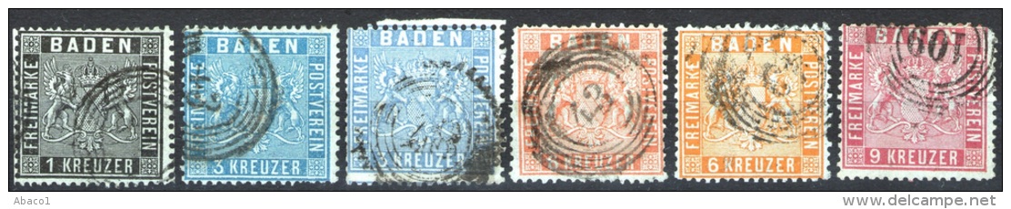 Lot Baden Aus Nr. 9 Bis 12 In Guter Qualität Z. Teil Tief Geprüft - Collezioni