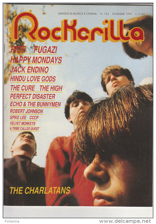 RA#34#75 MENSILE ROCK N.124/1990 ROCKERILLA - THE CHARLATANS/FUGAZI/PERFECT DISASTER/JACK ENDINO/SPIKE LEE - Musik