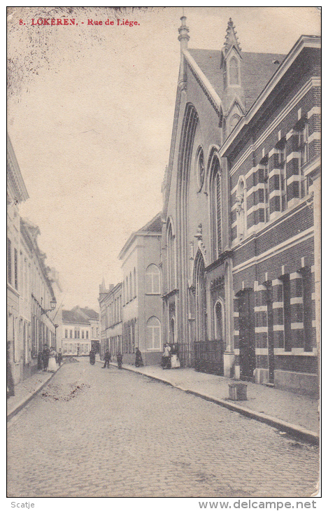 Lokeren.  -  Rue De Liège  -  1912 Naar Antwerpen - Lokeren